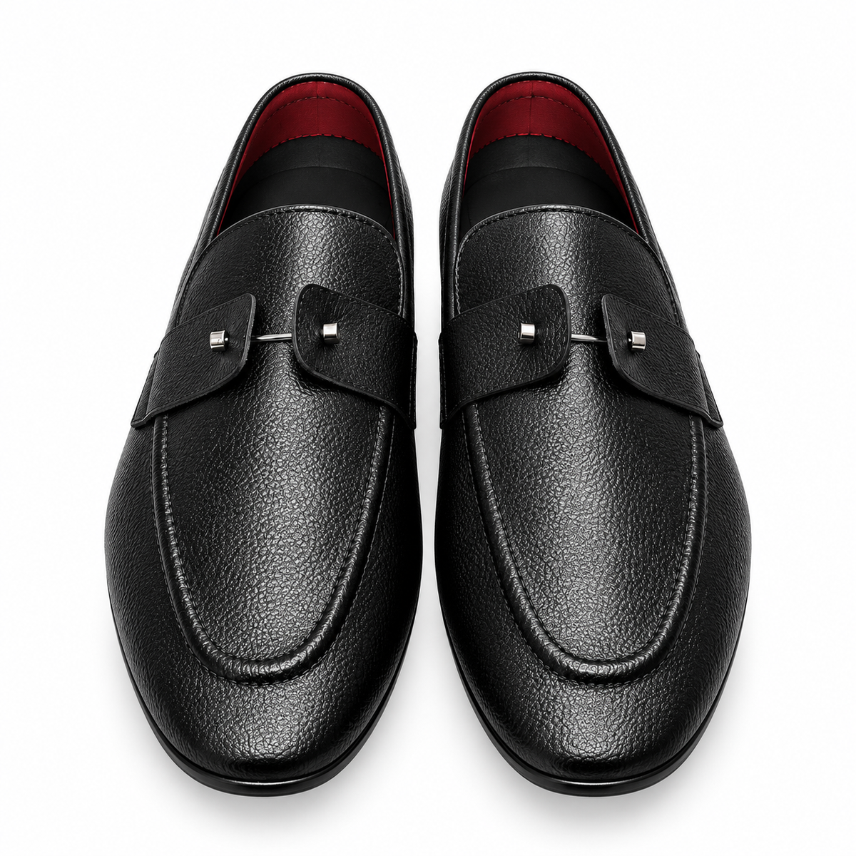 Men's Black Premium Leather Formal - Craftsmanship