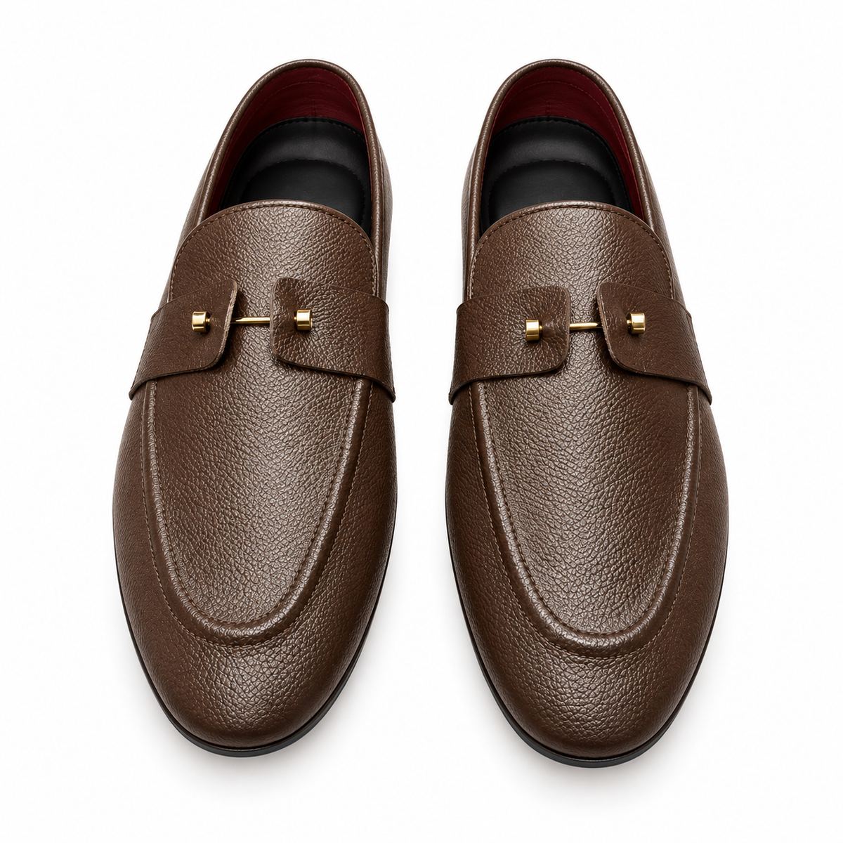 Men's Brown Premium Leather Formal - Craftsmanship