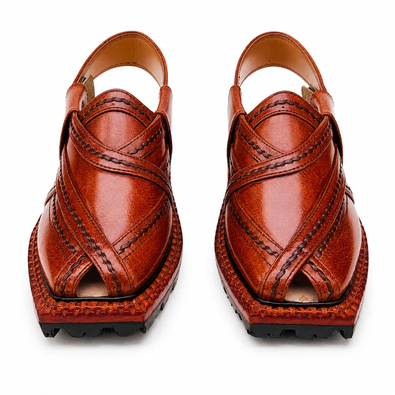 Markhor Mustard Norozi Chappal With Double Sole