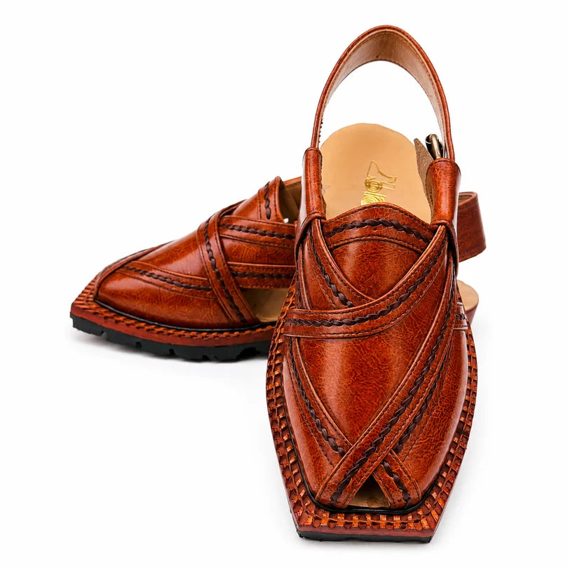 Markhor Mustard Norozi Chappal With Double Sole