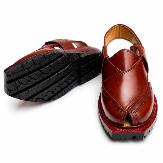 Mustard Norozi Chappal With Double Tyre Sole