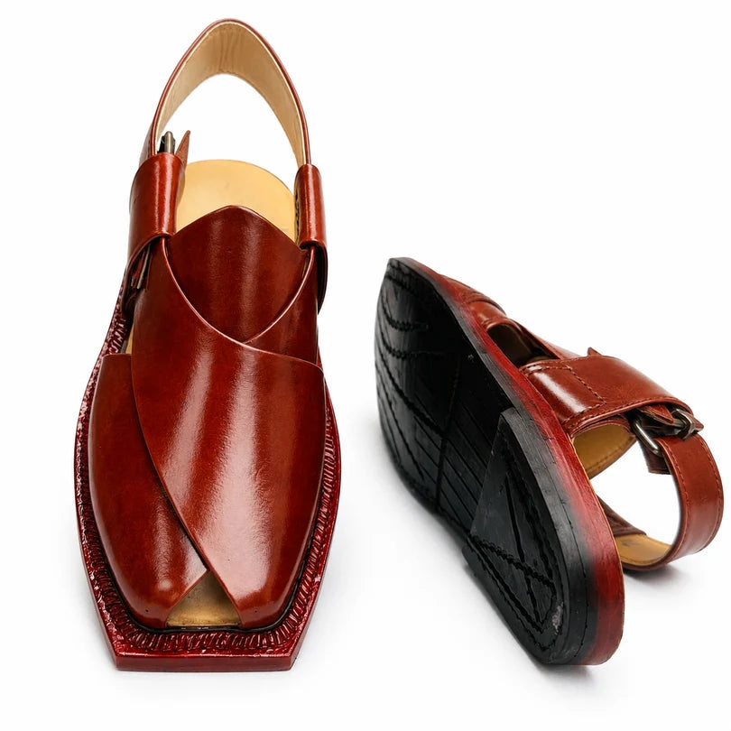 Mustard Single Tyre Sole Plain Norozi Chappal