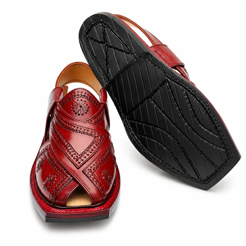 Markhor Mustard Norozi Chappal With Single Tyre Sole 2025