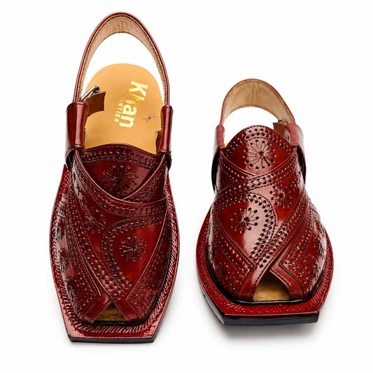 Markhor Mustard Norozi Chappal With Single Tyre Sole 2026