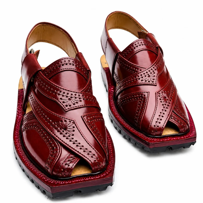 Markhor Mustard Norozi Chappal With Double Tyre Sole 2024
