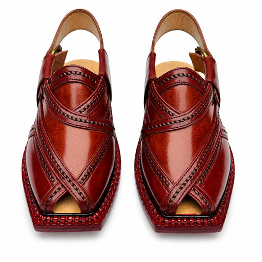 Markhor Mustard Norozi Chappal With Single Sole