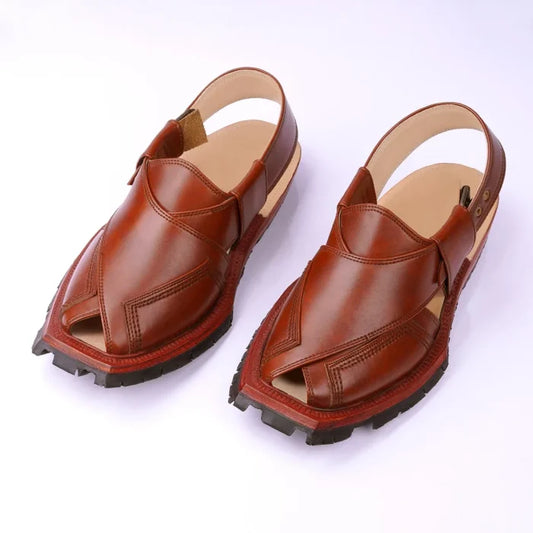 Mustard Half Taki Shikari Norozi Chappal With Tyre Sole