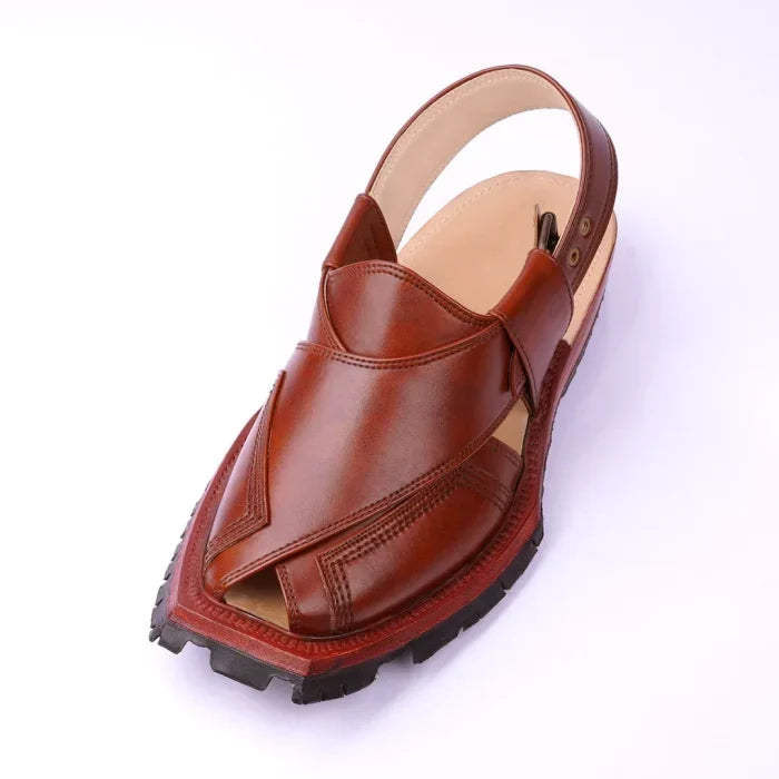 Mustard Half Taki Shikari Norozi Chappal With Tyre Sole